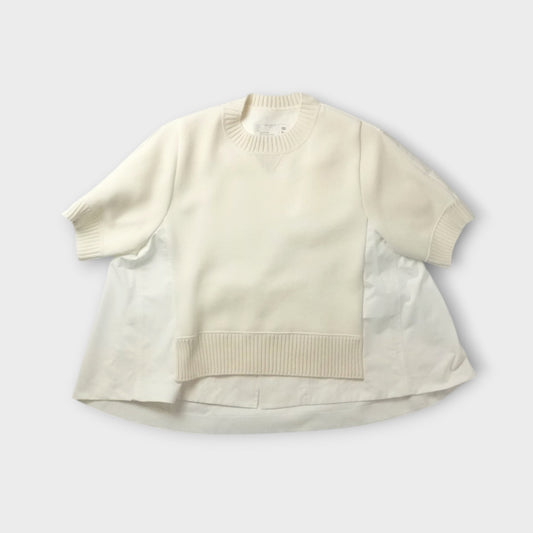 sacai WOMEN Cotton Weather x Cotton Cashmere Knit PO