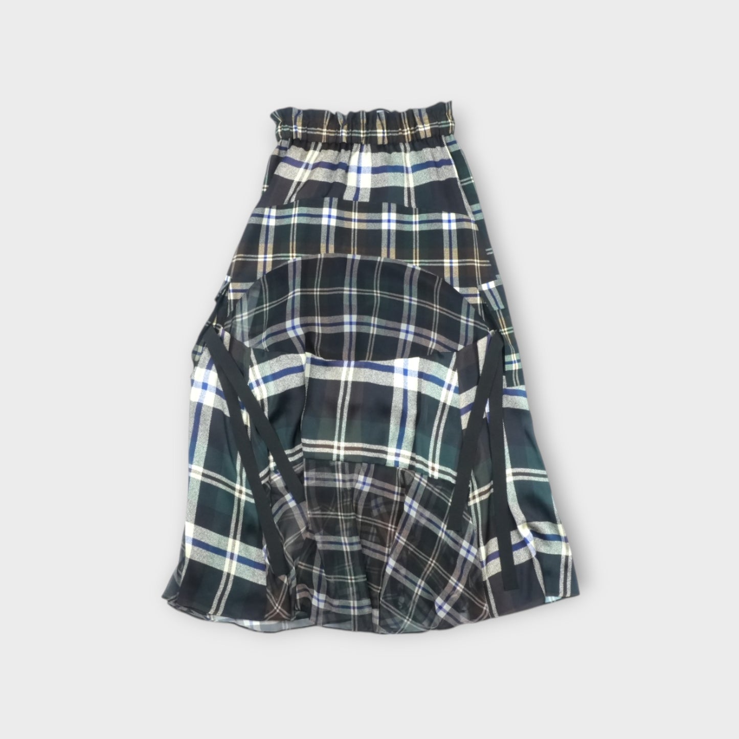 sacai Plaid Print Skirt