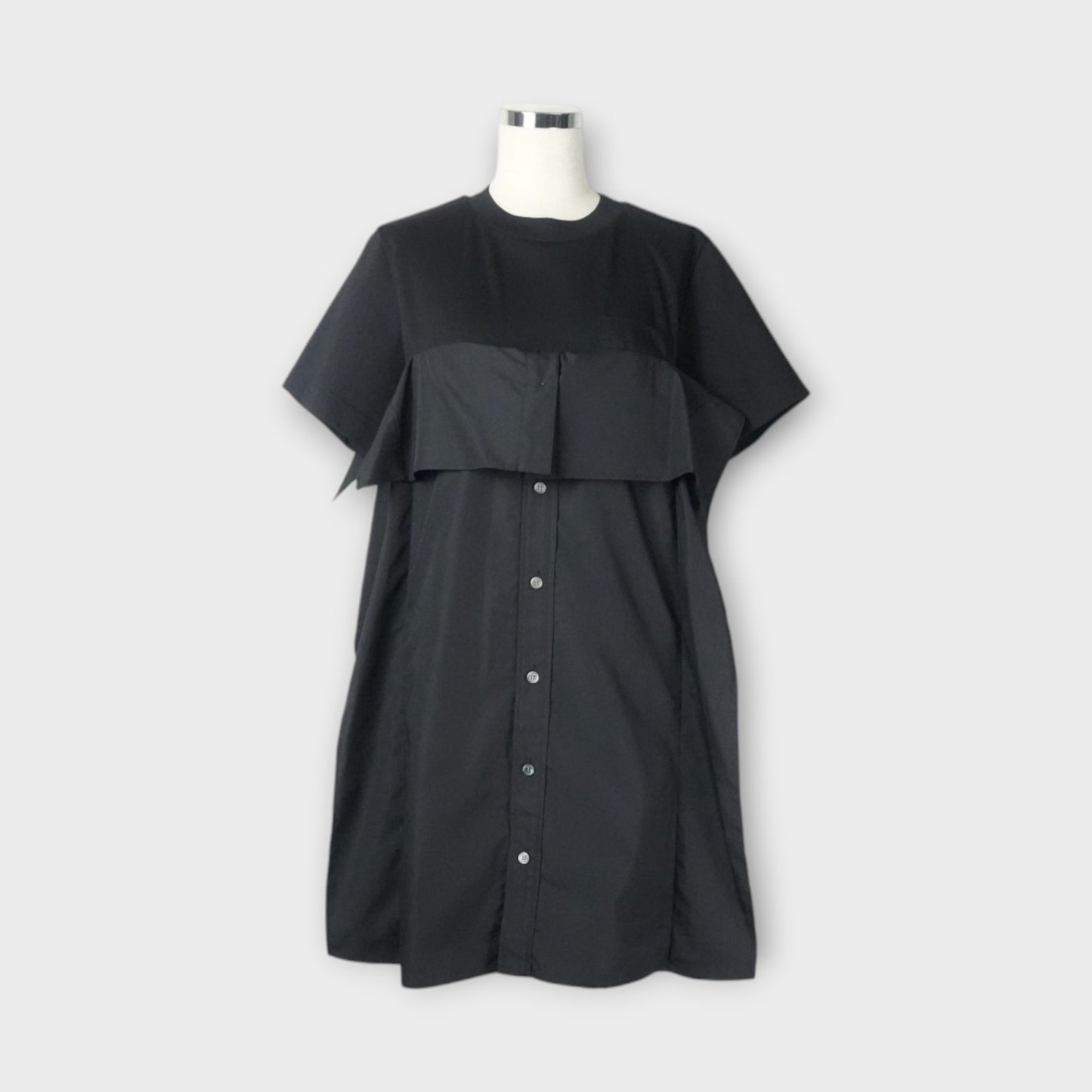 sacai WOMEN Poplin x Cotton Jersey T-Shirt