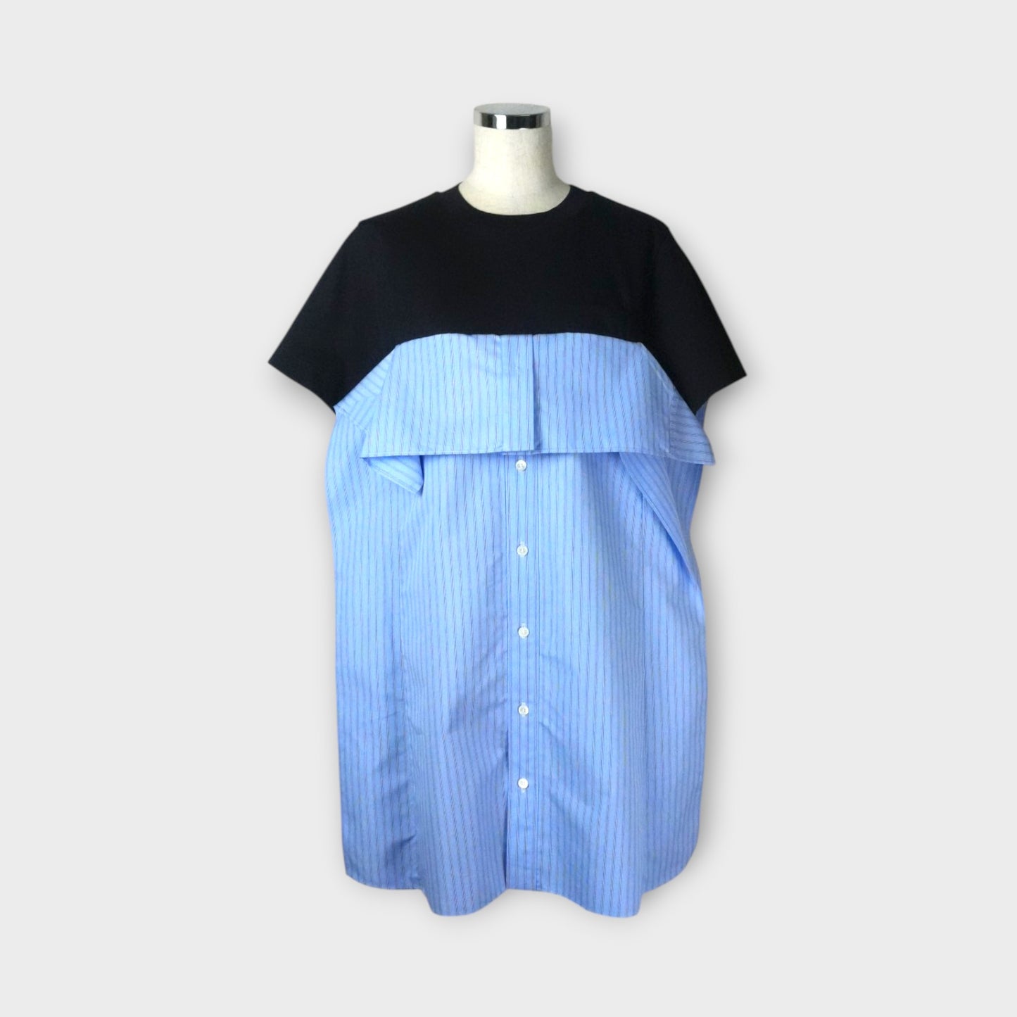 sacai WOMEN Poplin x Cotton Jersey T-Shirt