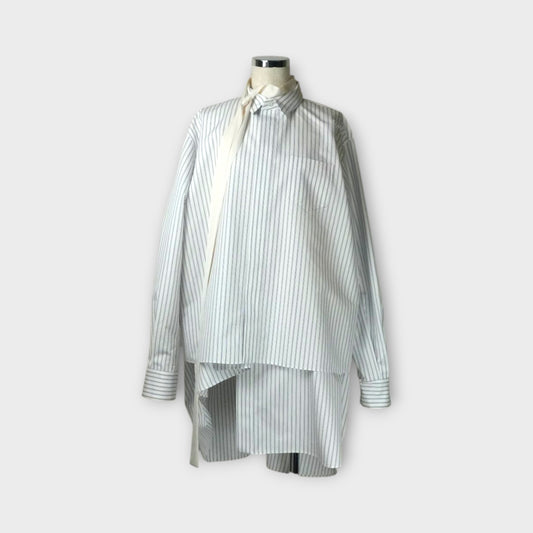 sacai WOMEN Poplin Dress (with Satin Tie)