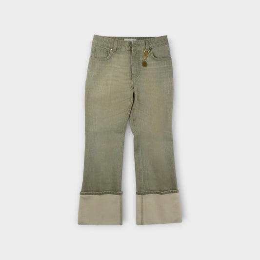 STELLA McCARTNEY CROPPED TURN UP JEANS