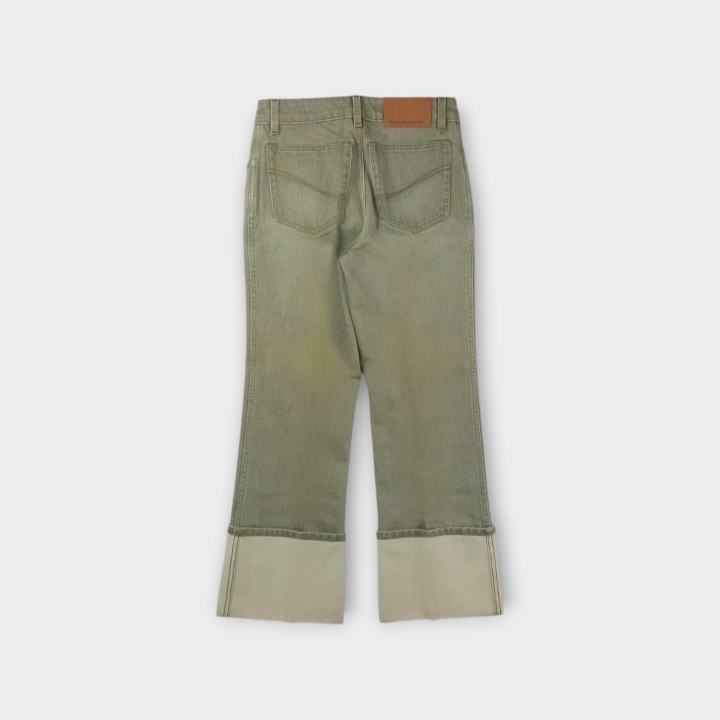 STELLA McCARTNEY CROPPED TURN UP JEANS