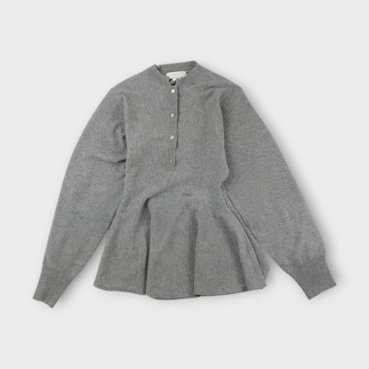 STELLA McCARTNEY PEPLUM KNIT BUTTOM TOP