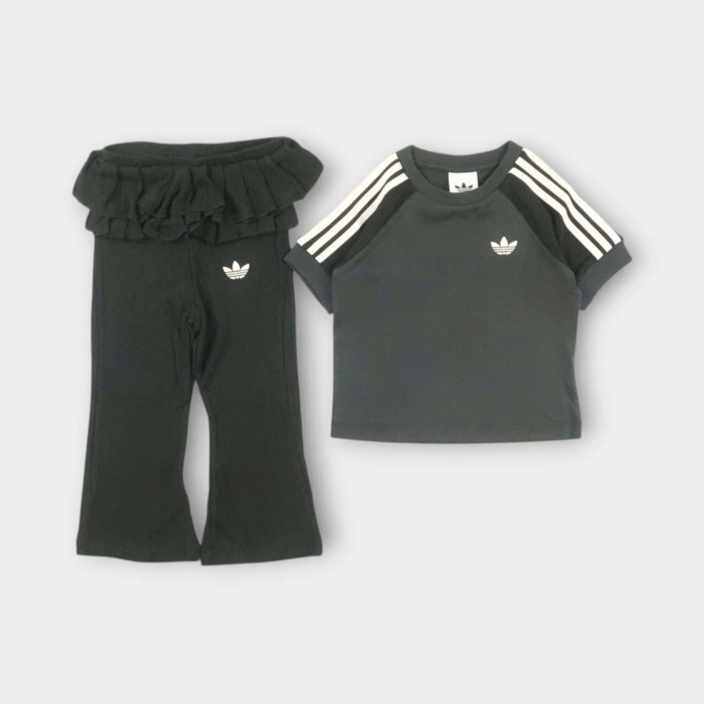 adidas KIDS SLIM KNITTED LS TEE LEGGINGS SET