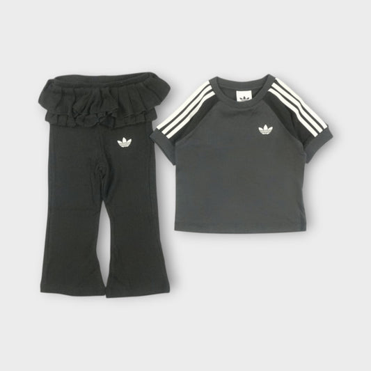 adidas KIDS SLIM KNITTED LS TEE LEGGINGS SET