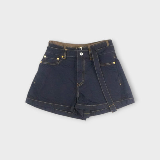 sacai WOMEN Denim x Nylon Twill Shorts