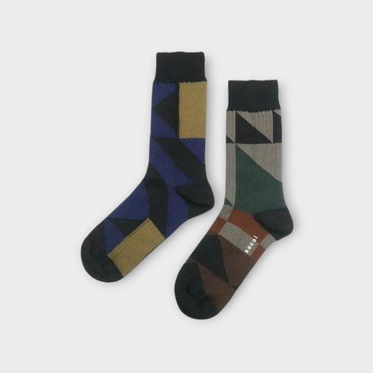 sacai x A.P.C. UNISEX  Quilts Socks