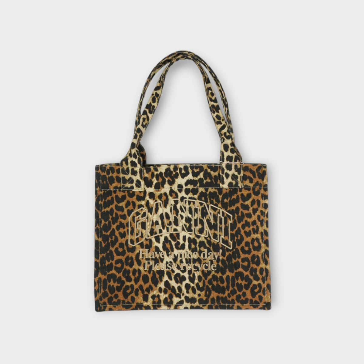 GANNI Large Easy Shopper Pocket Print