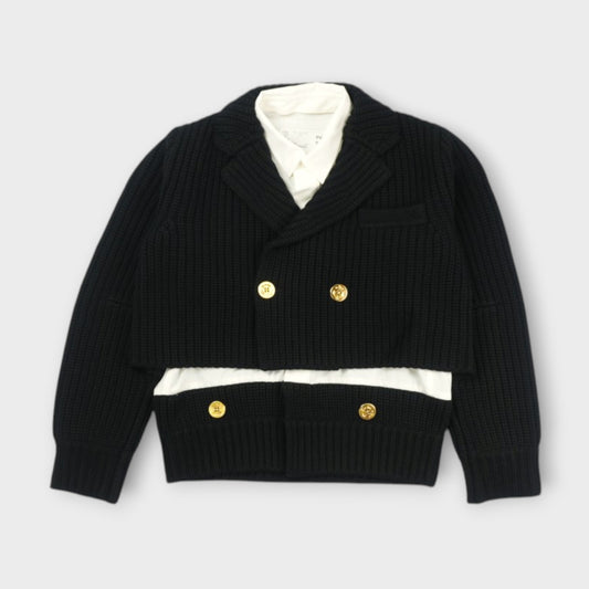 sacai WOMEN Wool Knit x Suiting Jacket