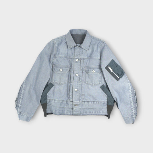 sacai Denim x Nylon Twill Jacket