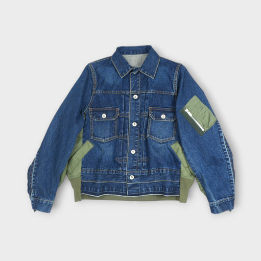 sacai Denim x Nylon Twill Jacket