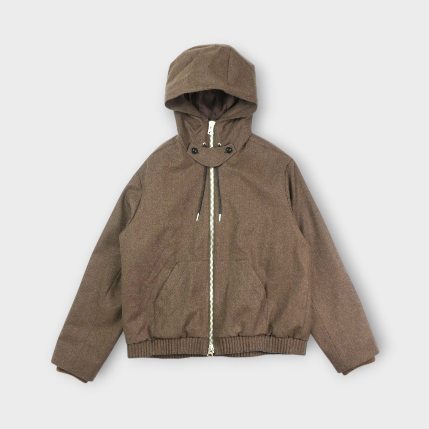 sacai MEN Wool Flannel Hoodie