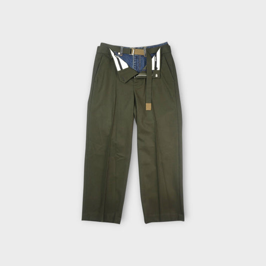 sacai MEN Wool Flannel x Denim Pants