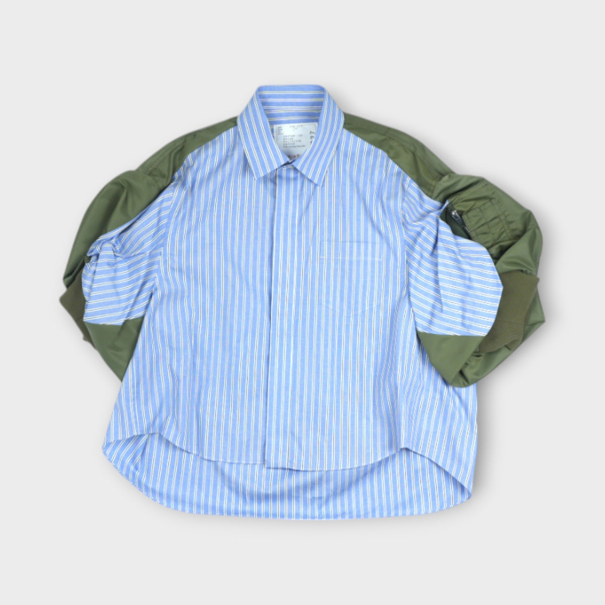 sacai Cotton Poplin x Nylon Twill Shirt – mou by ACROPOLIS