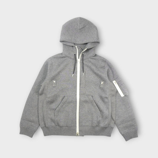 sacai MEN Cotton Cashmere Knit Hoodie