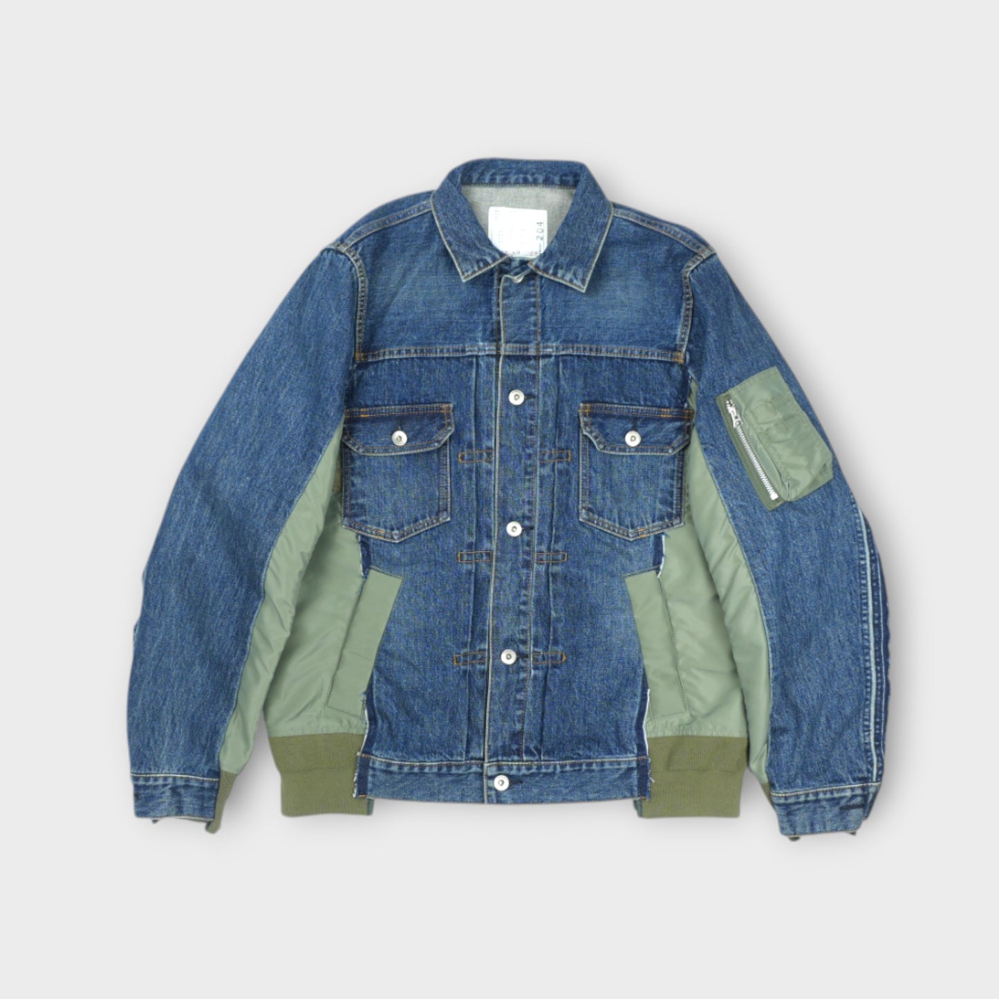 sacai Denim x Nylon Twill Jacket