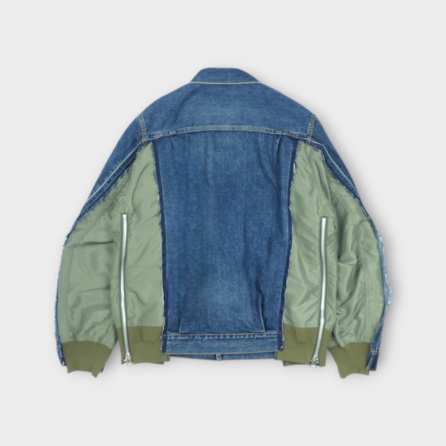 sacai Denim x Nylon Twill Jacket