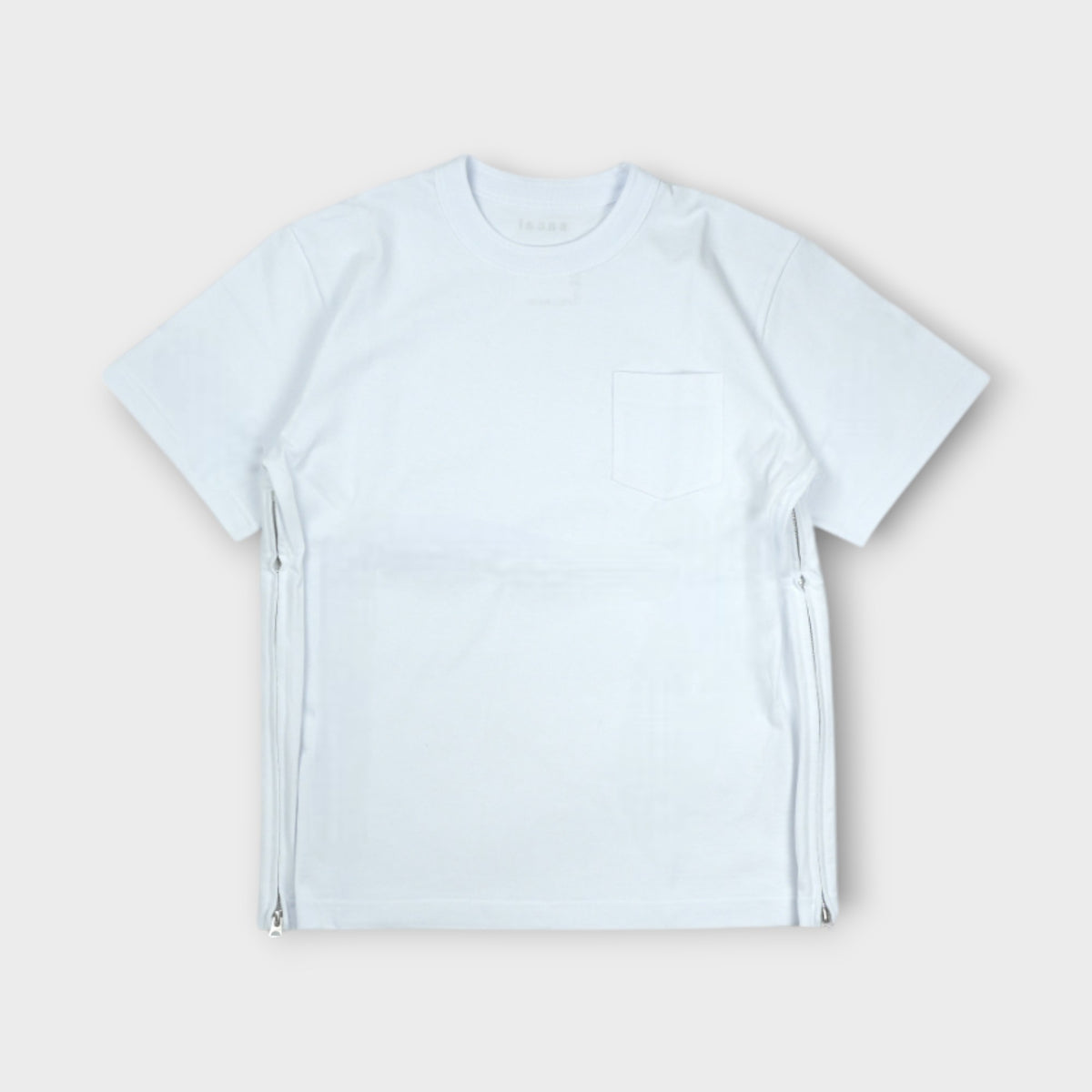 sacai Side Zip Cotton T-Shirt – mou by ACROPOLIS