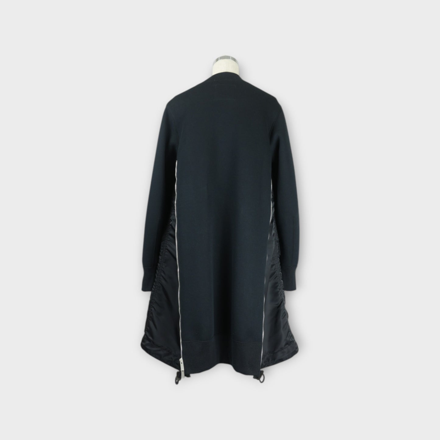 sacai Sponge Sweat x Nylon Twill Dress