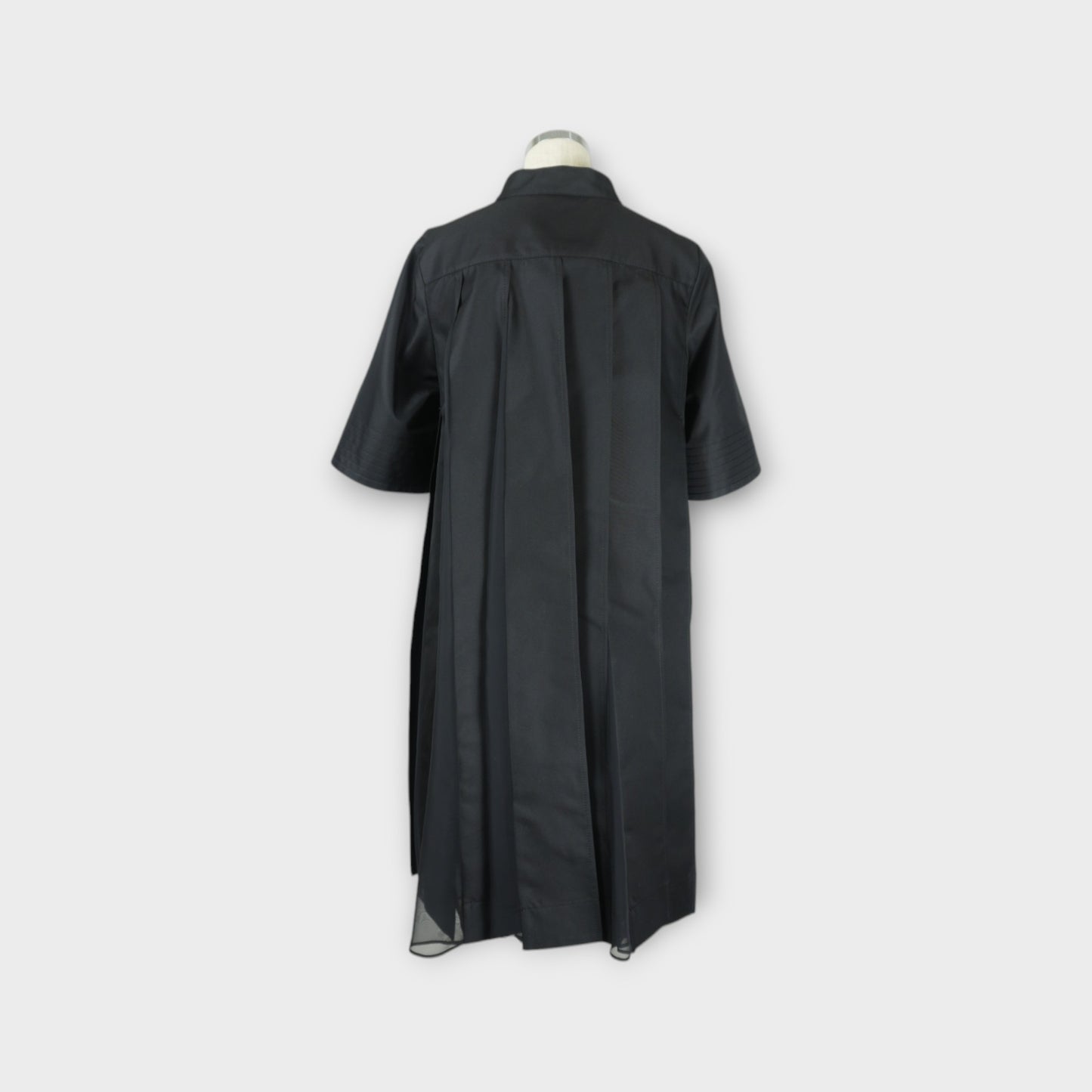 sacai Cotton Gabardine x Knit Dress