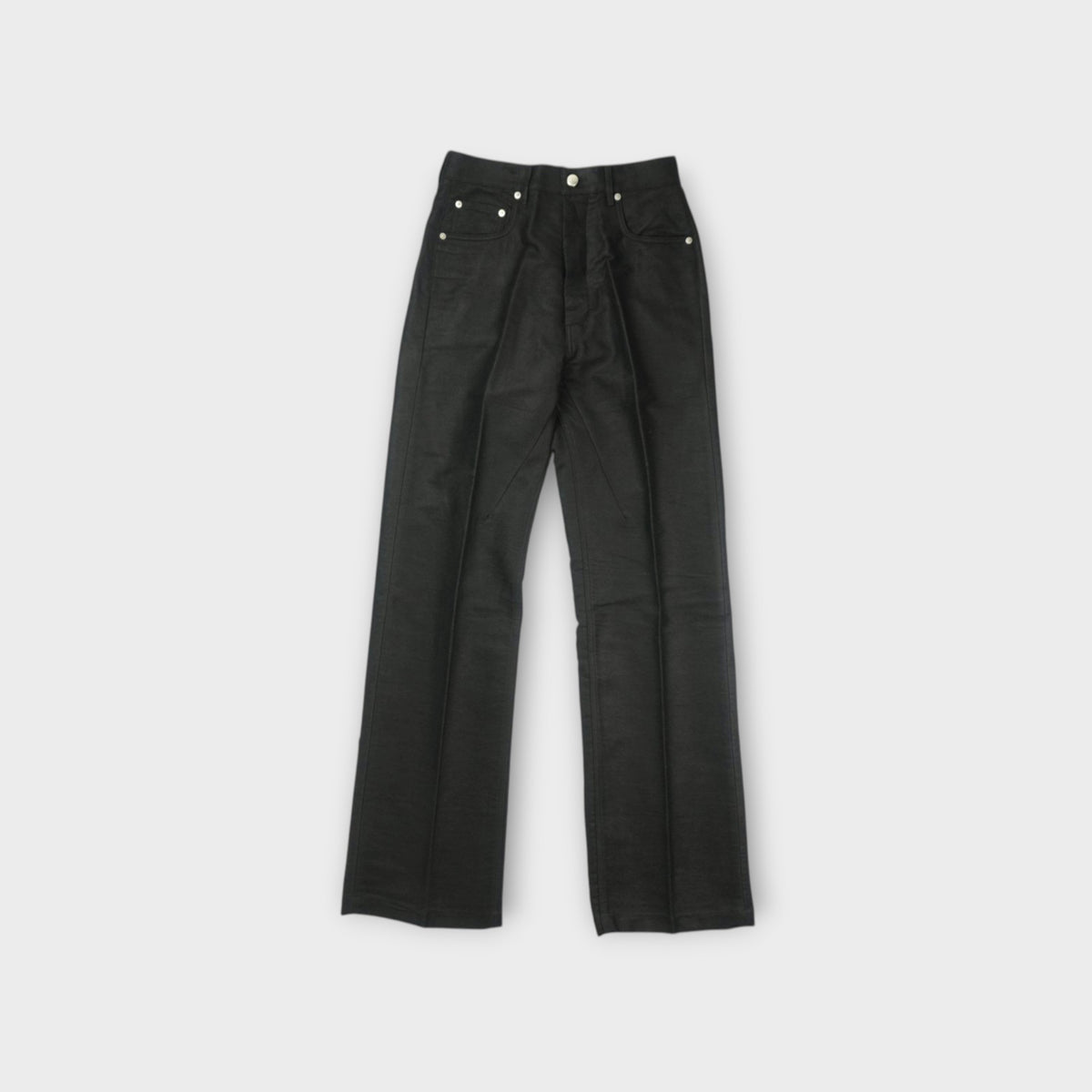 Rick Owens tower geth jeans in ramie moleskin