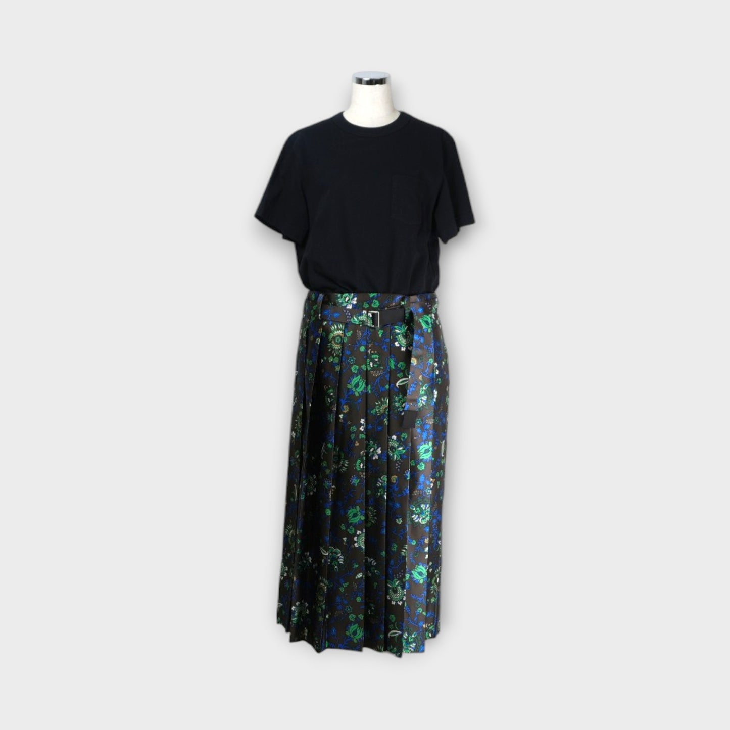 sacai WOMEN Floral Print x Cotton Jersey Dress