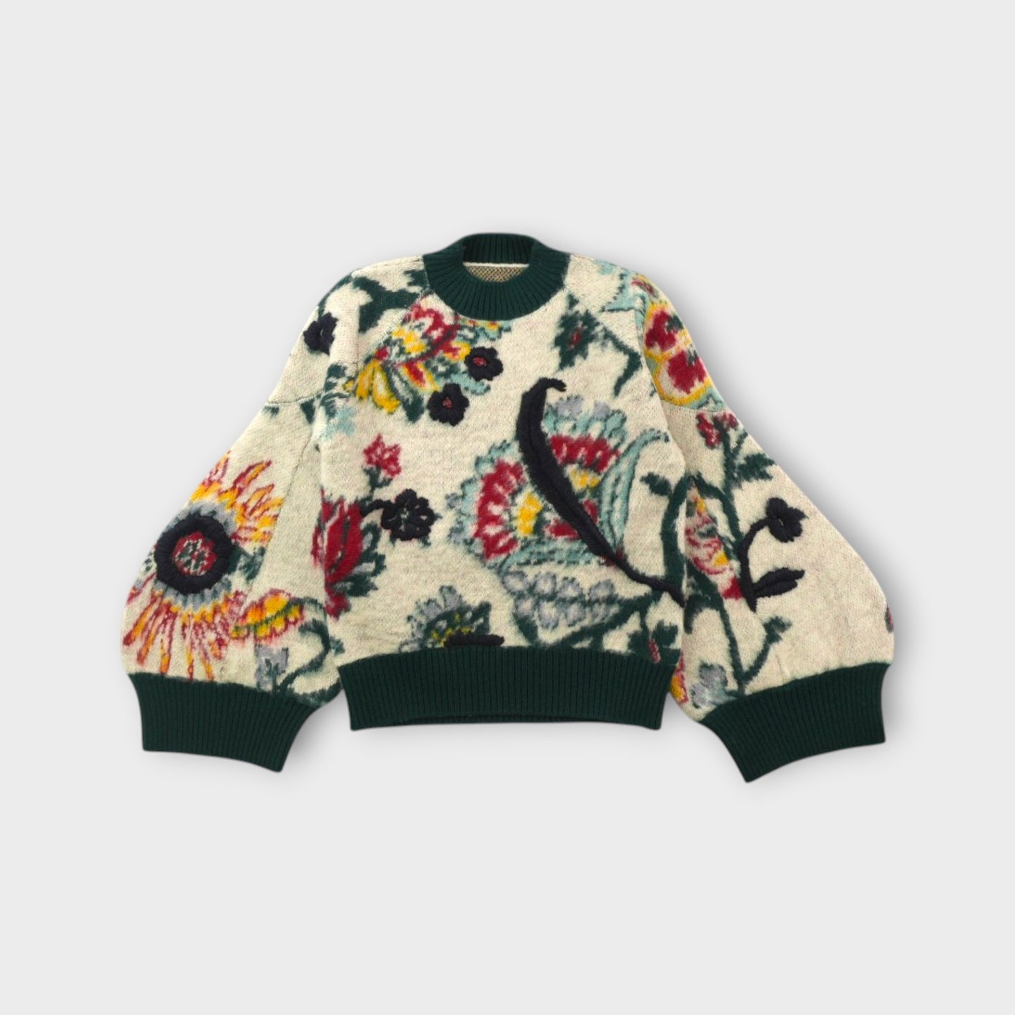 sacai WOMEN Floral Jacquard Knit Pullover