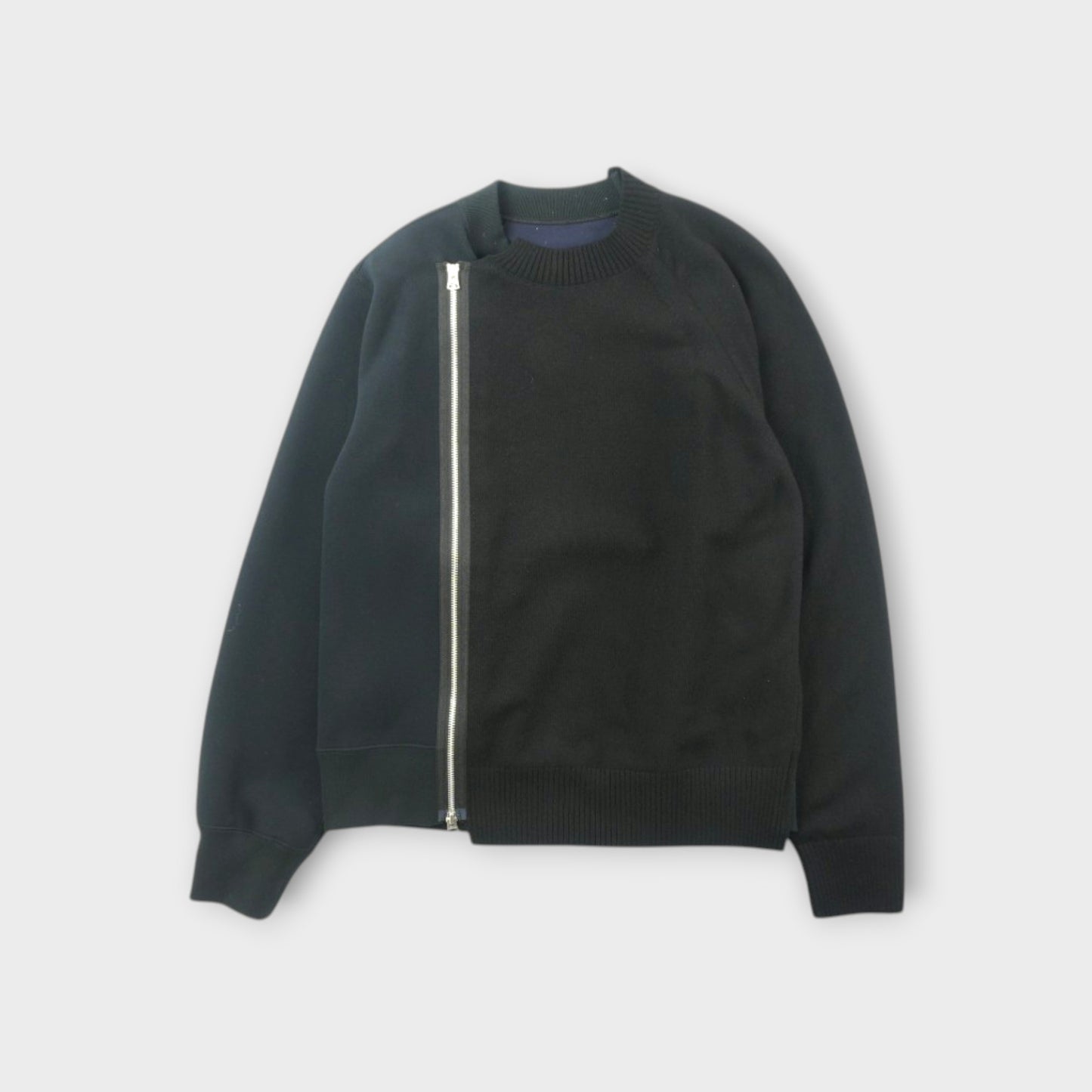 sacai MEN Wool Knit x Sponge Sweat Blouson