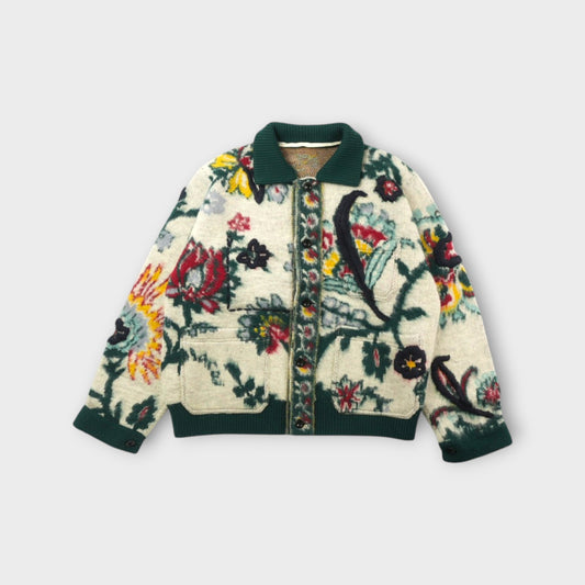 sacai MEN Floral Jacquard Knit Blouson