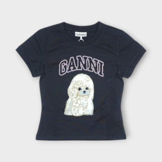 GANNI Basic Cotton Jersey Poodle Baby Fit T-shir