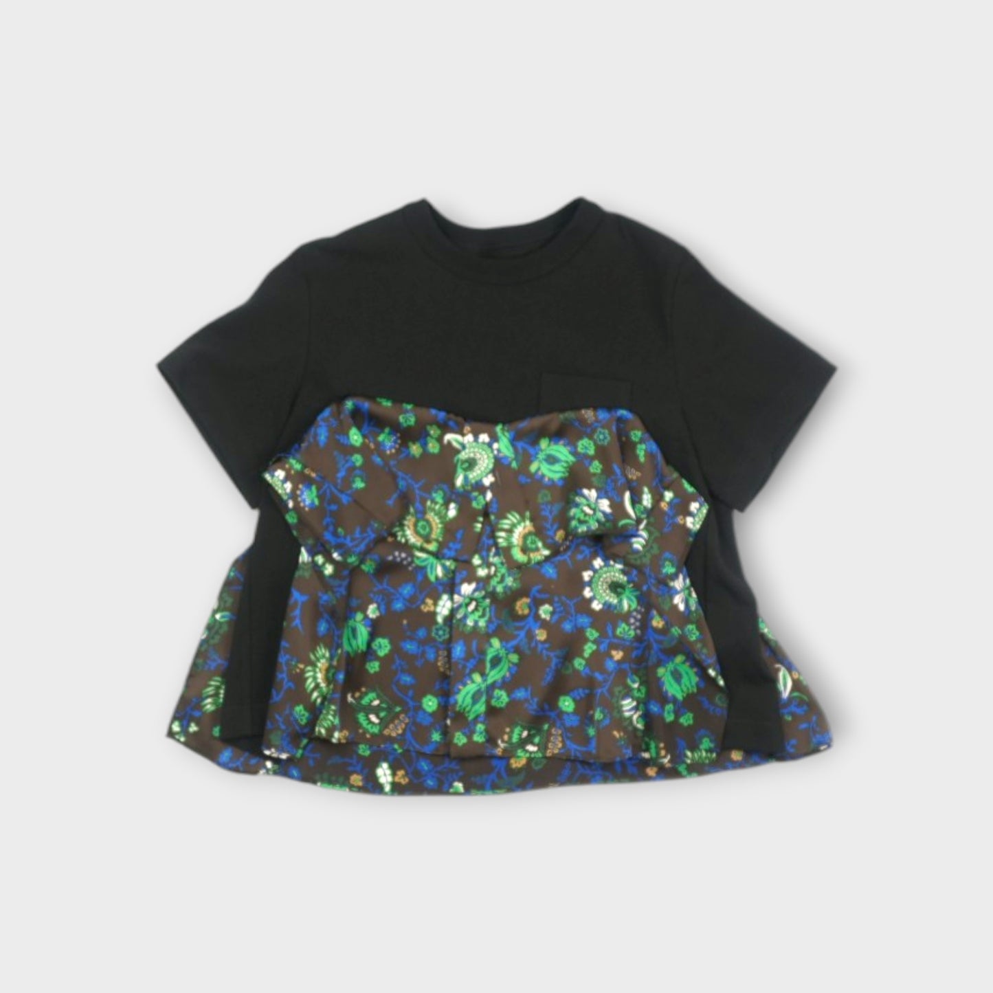 sacai WOMEN Floral Print x Cotton Jersey T-Shirt
