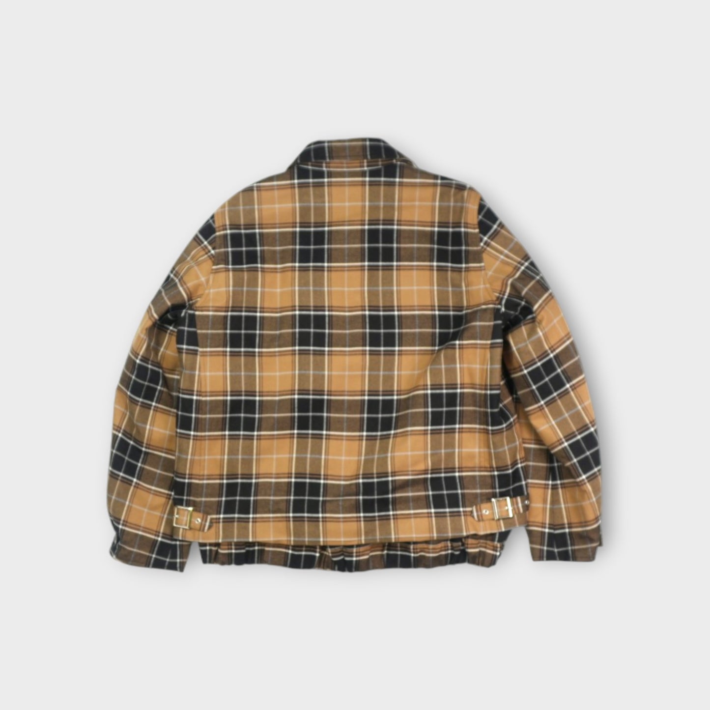 sacai MEN Bijou Embroidery Plaid Flannel Blouson