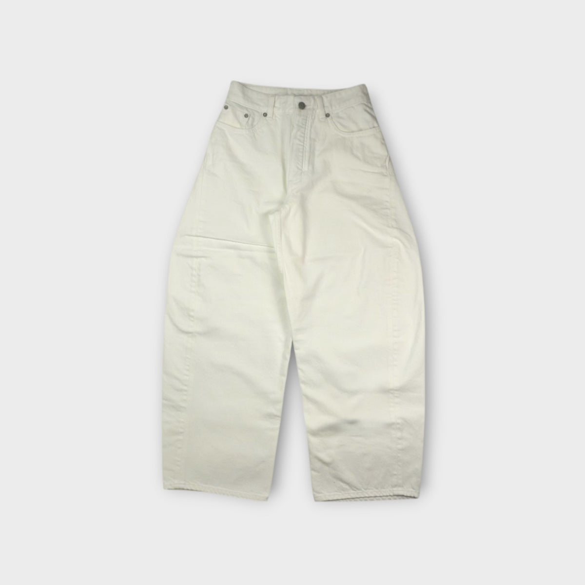 ALAÏA RODEO PANTS DENIM LIGHT WHITE