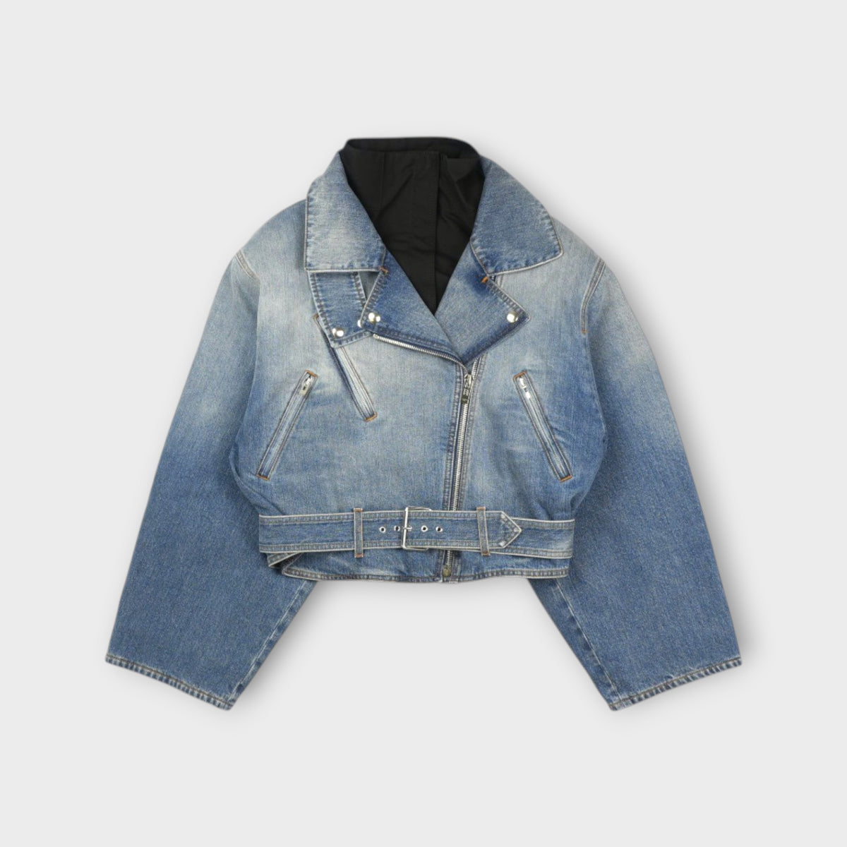 ALAÏA LAYERED JACKET FADED RAW