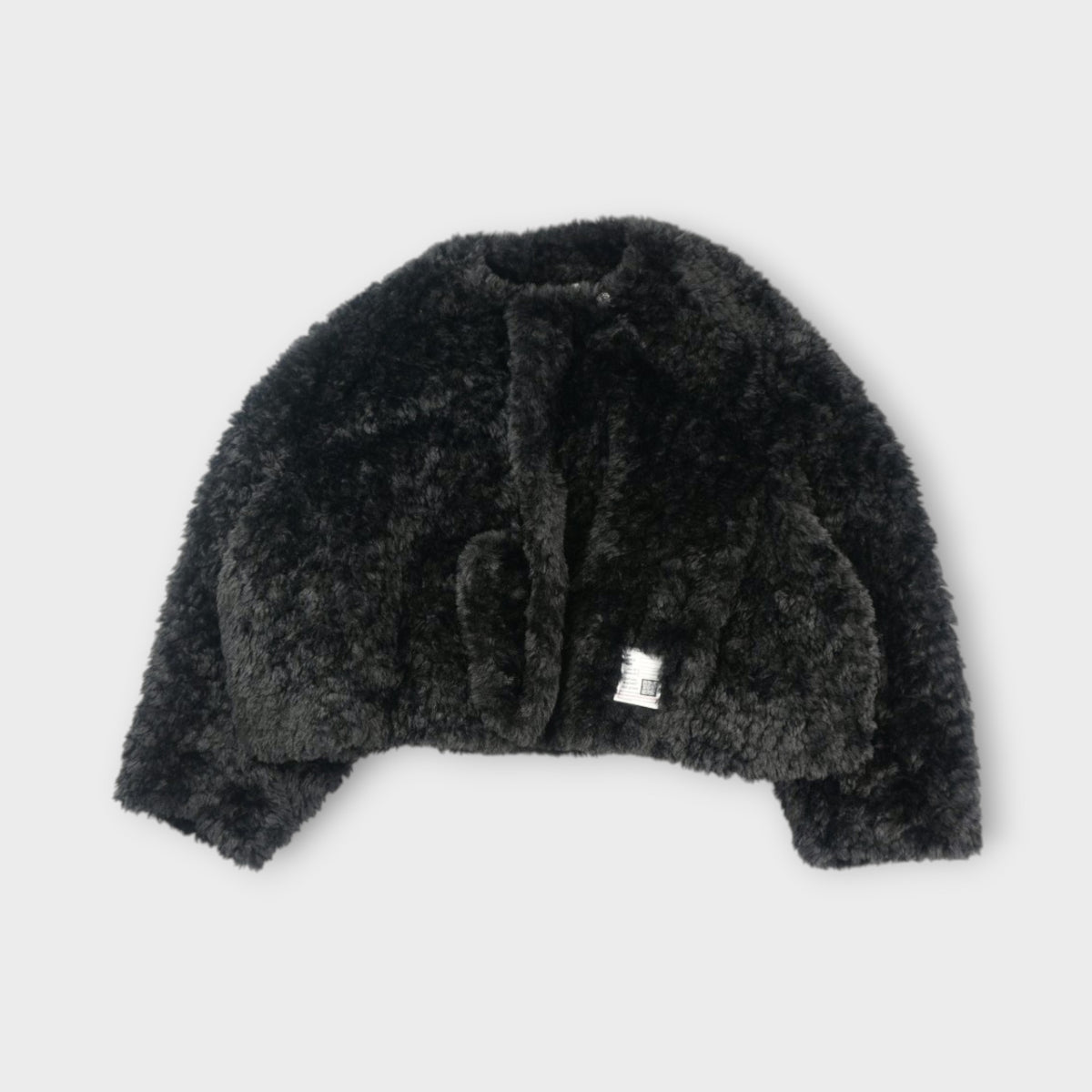MIHARA YASUHIRO ROLL-UP HEM FAUX FUR