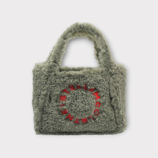 STELLA McCARTNEY LOGO CROSSBODY TOTE ECO ALTER SHEARLING