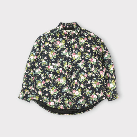 leur logette garden rose padded shirt jacket
