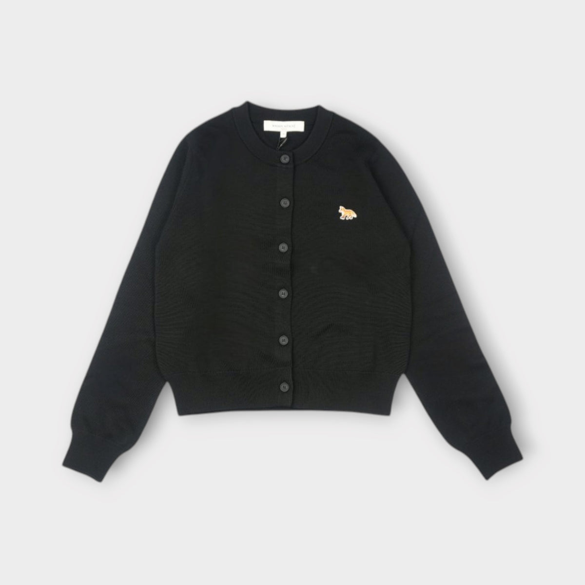 MAISON KITSUNÉ BABY FOX MERINO REGULAR CARDIGAN