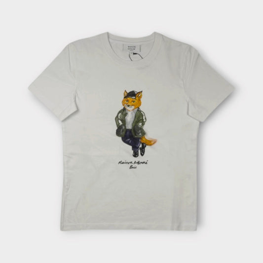 MAISON KITSUNÉ WEEKEND FOX REGULAR TEE SHIRT