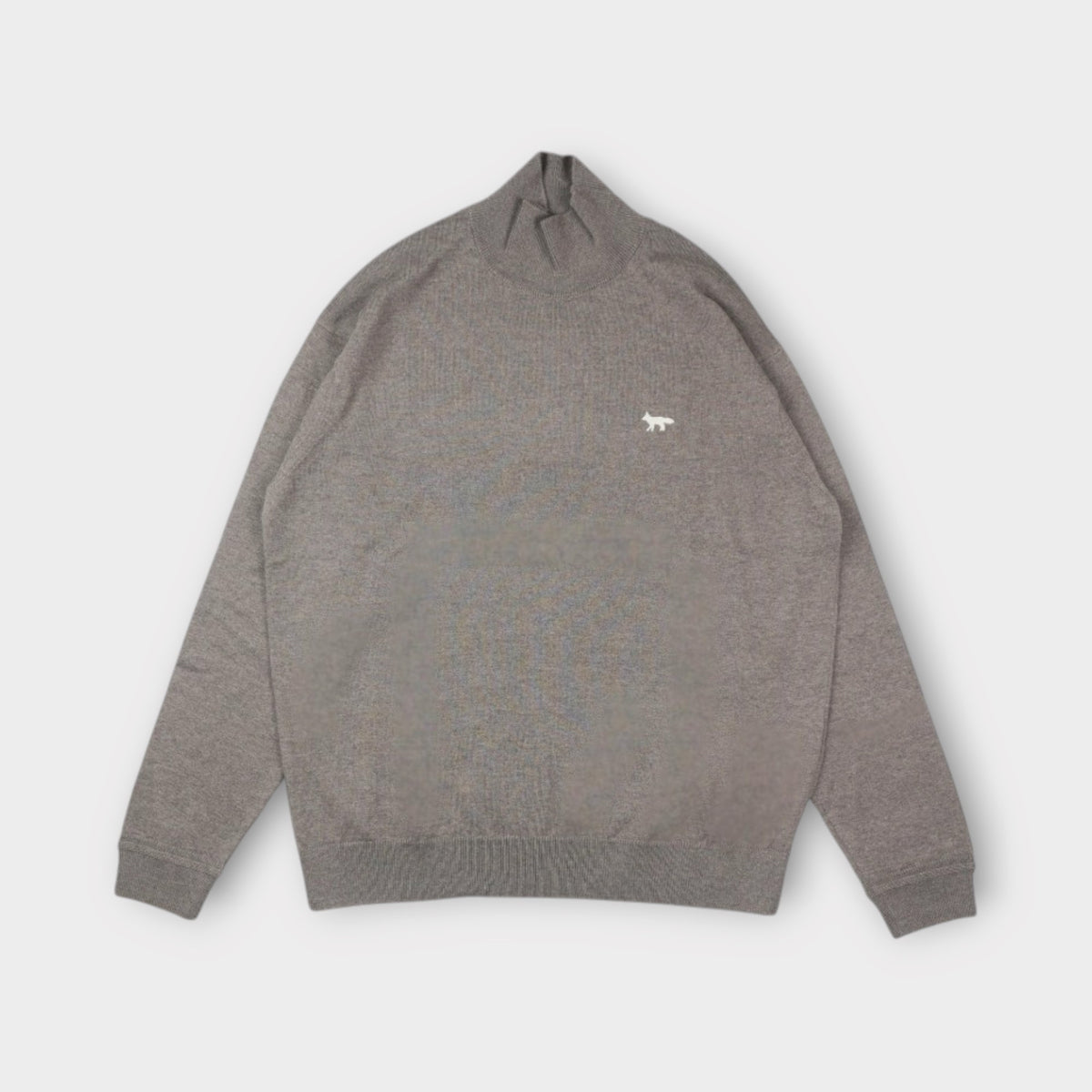 MAISON KITSUNÉ PROFILE FOX COMFORY MOCK NECK JUMPER