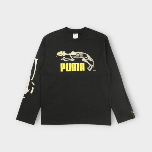 PUMA  Graphic Skeleton Long-Sleeve T-Shirt