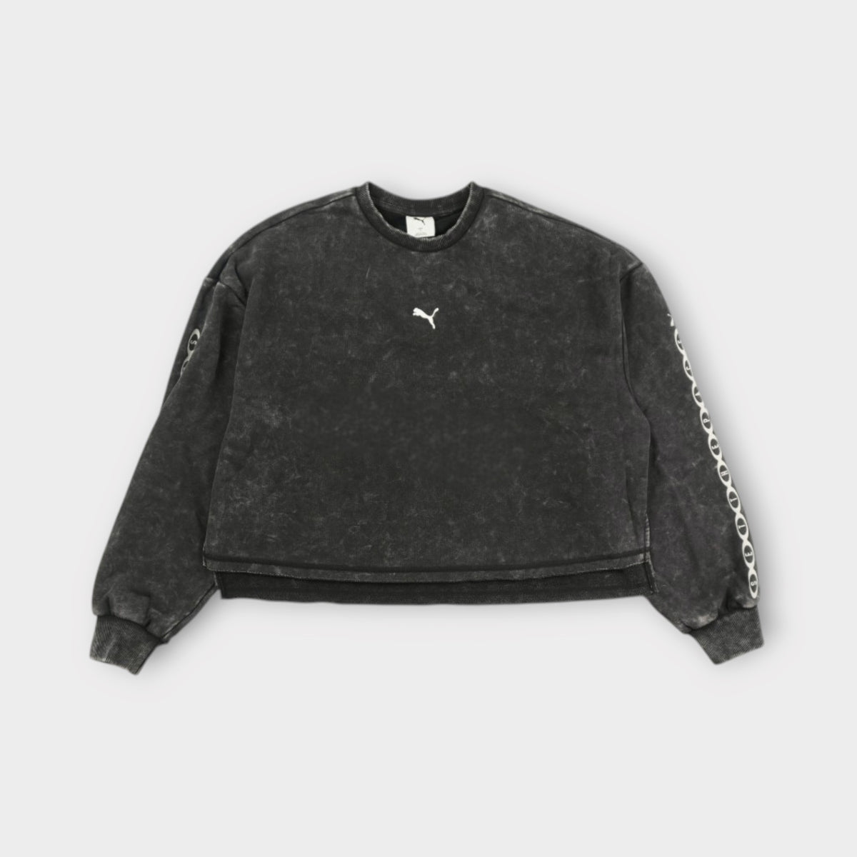 PUMA  Women's Run Culture Collective Oversized Washed Graphic Crew Sweatshirt TR