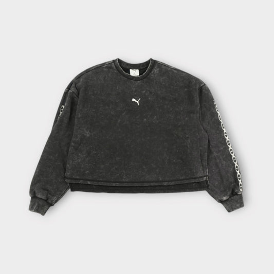 PUMA  Women's Run Culture Collective Oversized Washed Graphic Crew Sweatshirt TR
