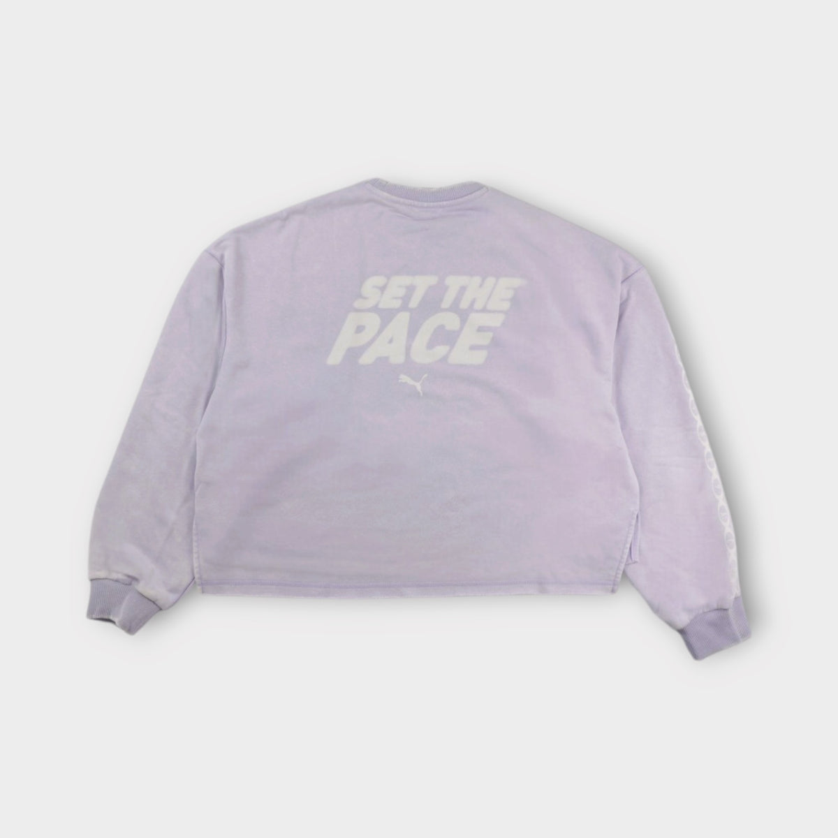 PUMA  Women's Run Culture Collective Oversized Washed Graphic Crew Sweatshirt TR