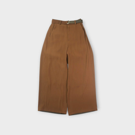 sacai WOMEN Crepe Back Satin Pants