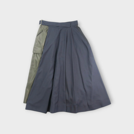 sacai WOMEN Nylon Twill x Suiting Skirt