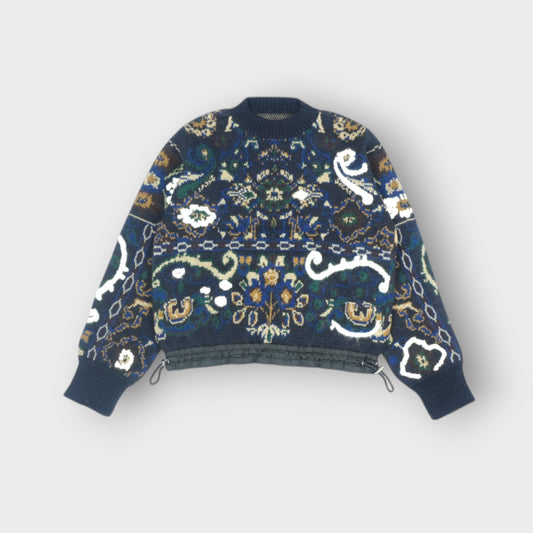 sacai Floral Jacquard Knit Pullover
