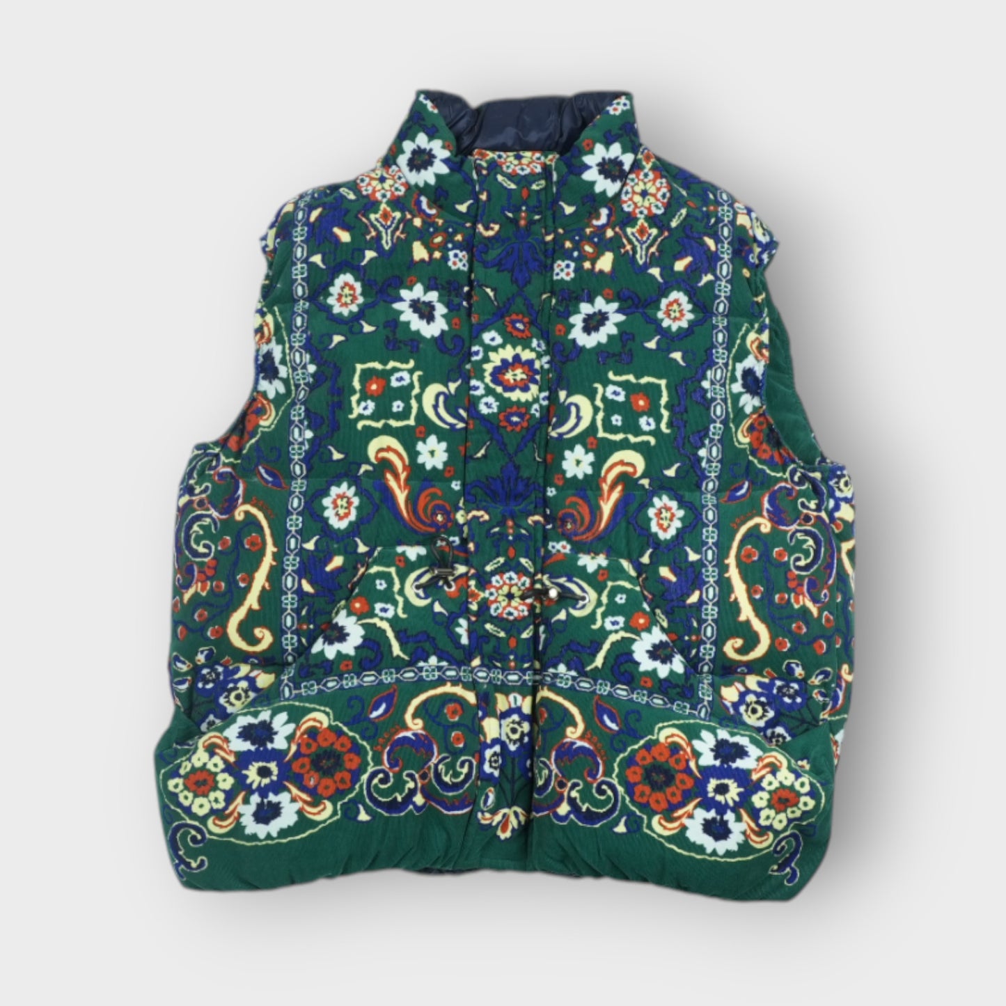 sacai Floral Print Corduroy Vest