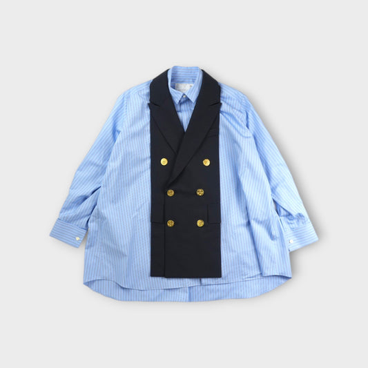sacai WOMEN Poplin x Suiting Shirt
